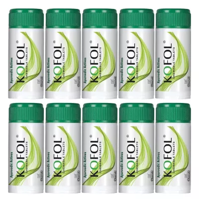 Charak Kofol Chewable Tablet (60tab, Pack of 10)