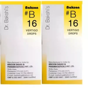 Bakson B16 Vertigo Drops (30ml, Pack of 2)