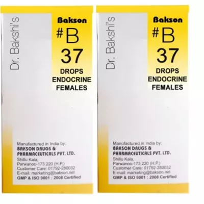 Bakson B37 Endocrine Drops (Female) (30ml, Pack of 2)