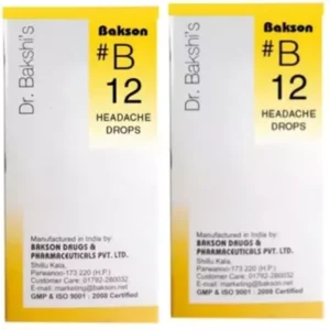 Bakson B12 Headache Drops (30ml, Pack of 2)