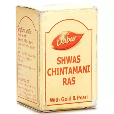 Dabur Shwas Chintamani Ras With Gold (30tab)