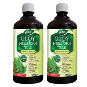 Dabur Giloy Neem Tulsi Juice (1liter, Pack of 2)