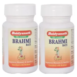 Baidyanath Brahmi Vati (Buddhi Vardhak) (80tab, Pack of 2)