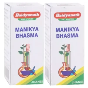 Baidyanath Manikya Bhasma (2.5g, Pack of 2)