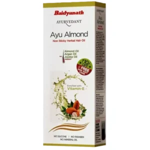 Baidyanath Jhansi Ayu Almond Non Sticky Herbal Hair Oil (100ml, Pack of 2)