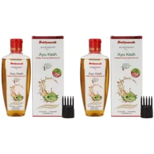 Baidyanath Jhansi Ayu Kesh Herbal Hair Oil (100ml, Pack of 2)