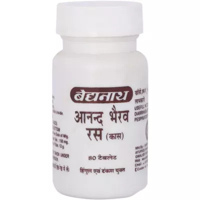 Baidyanath Anand Bhairav Ras (Kas) (80tab)