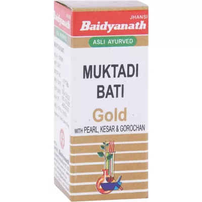 Baidyanath Muktadi Bati (Swarna Moti Kesar Yukta) (10tab)
