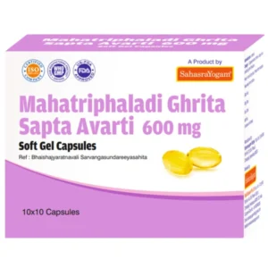 Sahasrayogam Mahatriphaladi Ghrita Sapta Avarti 600mg (100caps)